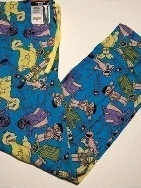 Sesame Street Pajama Pants Mens Medium Knit